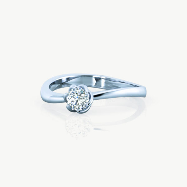 Embrace 2 Ct D And E Color Lab Grown Diamond Engagement Ring - Image 3