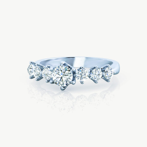 Angel Wing 3 Carat Lab Grown Diamond Engagement Rings - Image 3