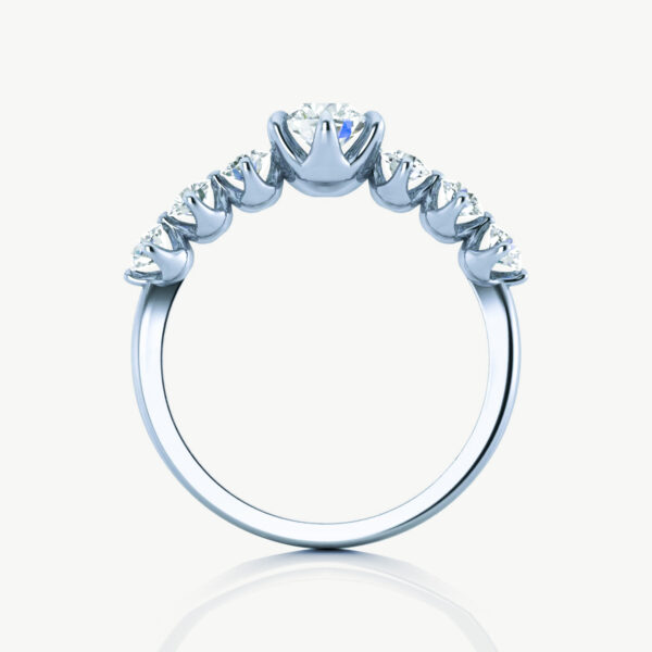 Angel Wing 3 Carat Lab Grown Diamond Engagement Rings - Image 4