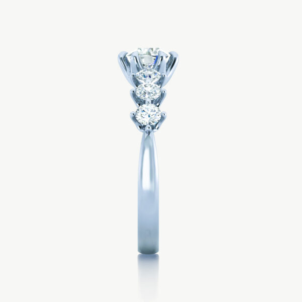 Angel Wing 3 Carat Lab Grown Diamond Engagement Rings - Image 2