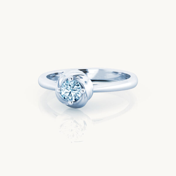 Marguerite Diamond Moissanite Engagement Ring - Image 2