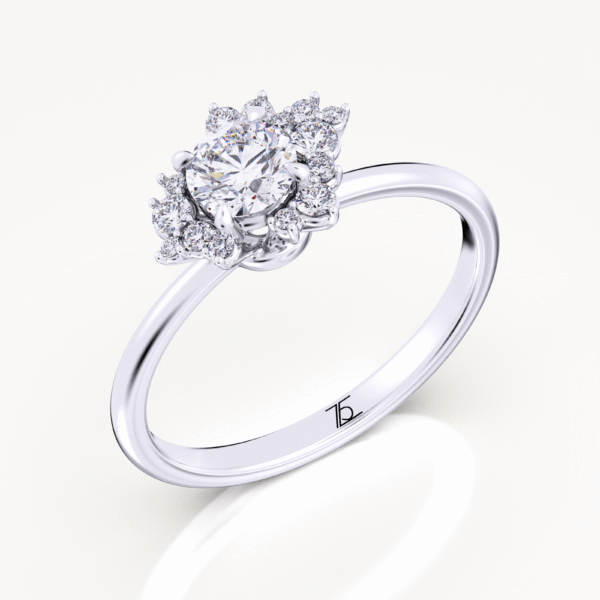 North Star Inspired Lab Grown Diamond Engagement Ring - Image 3