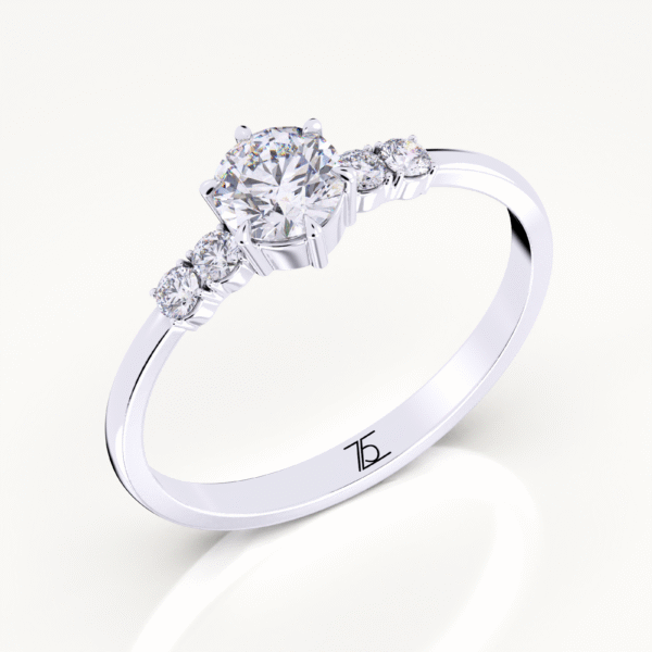 FINEROCK 2 Carat Solitaire Diamond Engagement Ring in 14K Gold - Image 4
