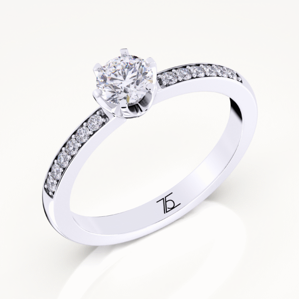 Nobody But You 2 Ct Moissanite Stone Diamond Ring - Image 4