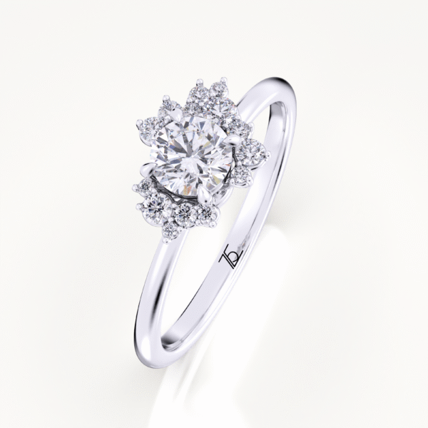 North Star Inspired Lab Grown Diamond Engagement Ring - Image 4