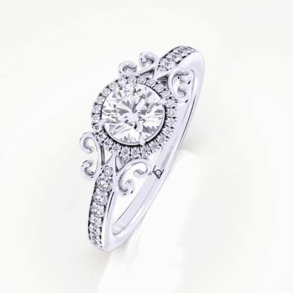 Vintage 0.3ct GIA IGI GRC GRA Lab Grown Engagement Ring