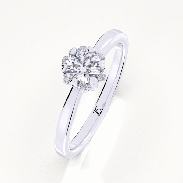 6 Prong Lab Grown Diamond 14k Round Cut
