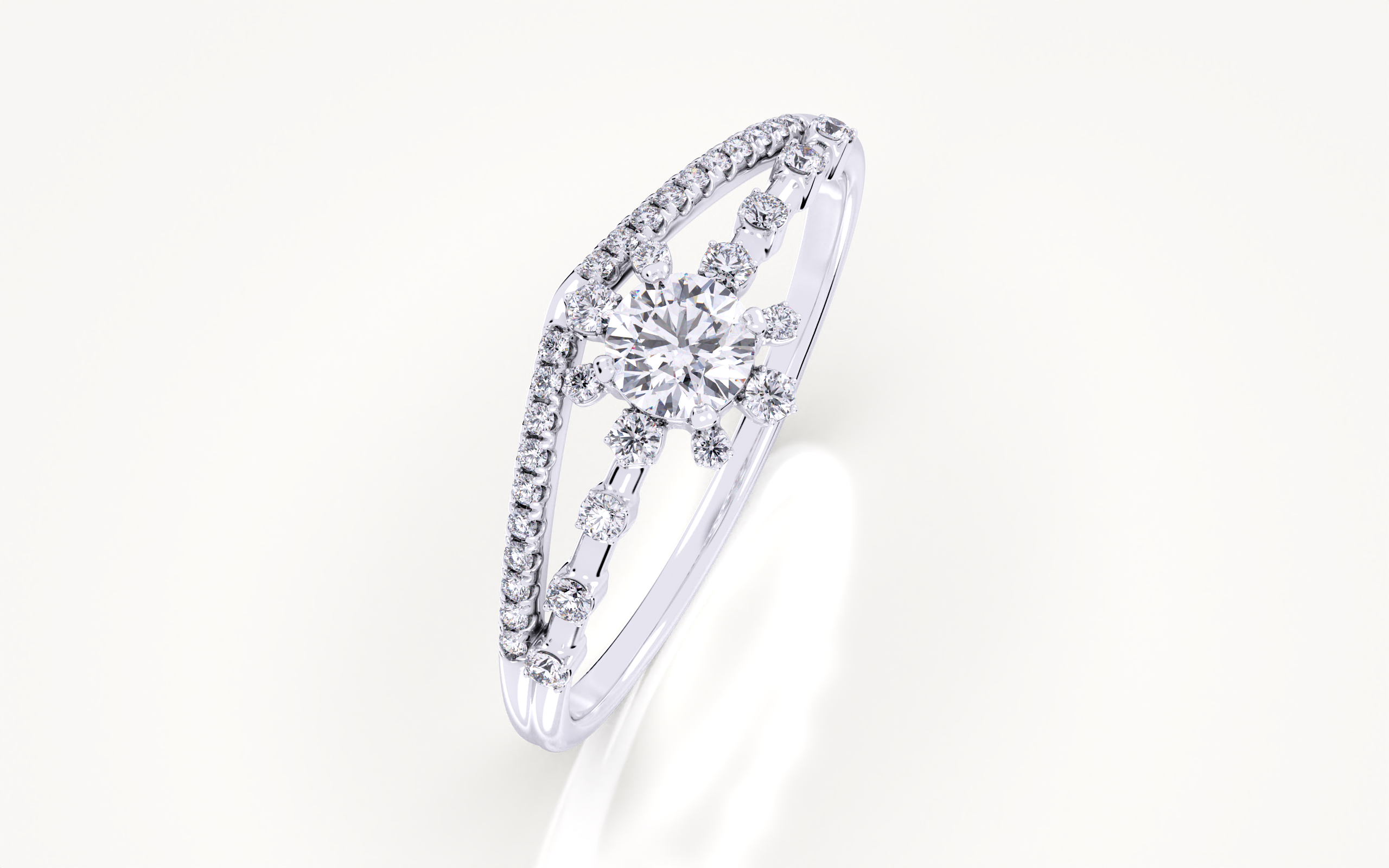 Fortune Compass II lab grown Diamond Engagement Ring