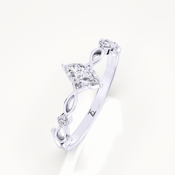 The Mixed Shape Round Lab Grown Diamond Engagement Ring