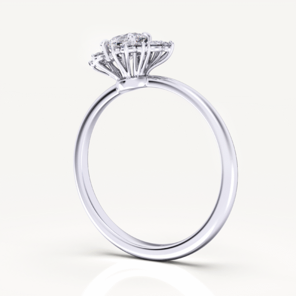 North Star Inspired Lab Grown Diamond Engagement Ring - Image 5