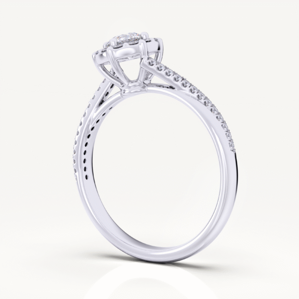 Love Compass Lab Grown Diamond Engagement Ring - Image 5
