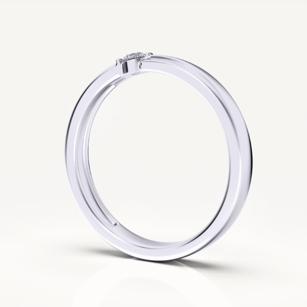 Tesoro Mio Moissanite Engagement Ring 14k White Gold - Image 5