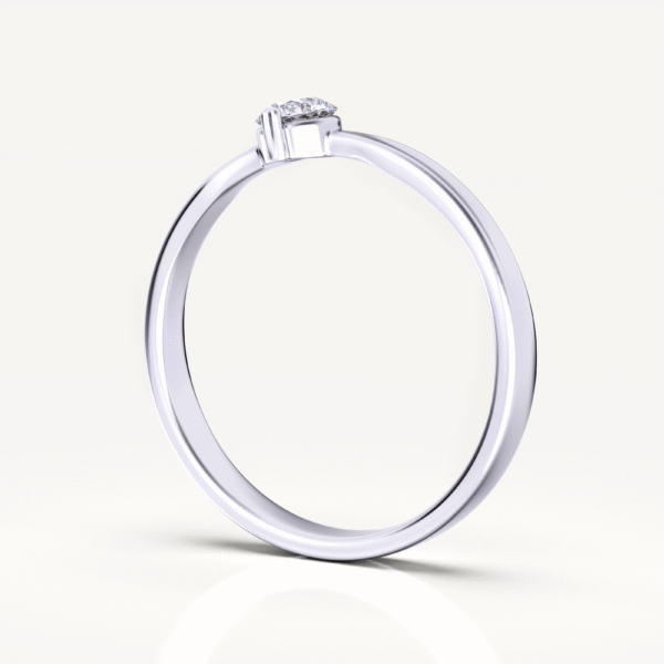 Beyond Brilliance 1ct 14K White Gold Diamond Solitaire Ring - Image 5