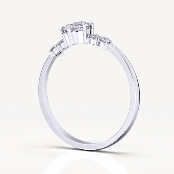 FINEROCK 2 Carat Solitaire Diamond Engagement Ring in 14K Gold - Image 5