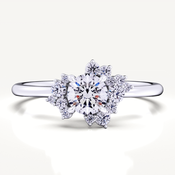 North Star Inspired Lab Grown Diamond Engagement Ring