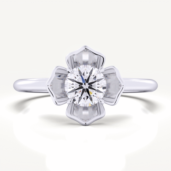 Marguerite Diamond Moissanite Engagement Ring - Image 3