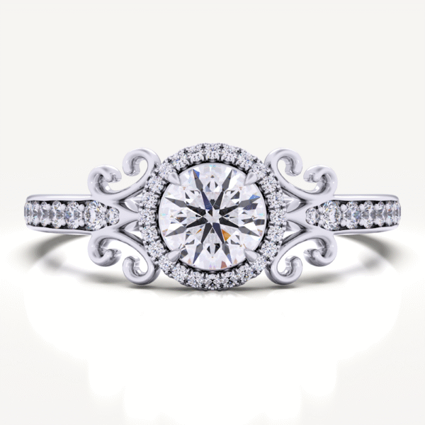 Vintage 0.3ct GIA IGI GRC GRA Lab Grown Engagement Ring - Image 3