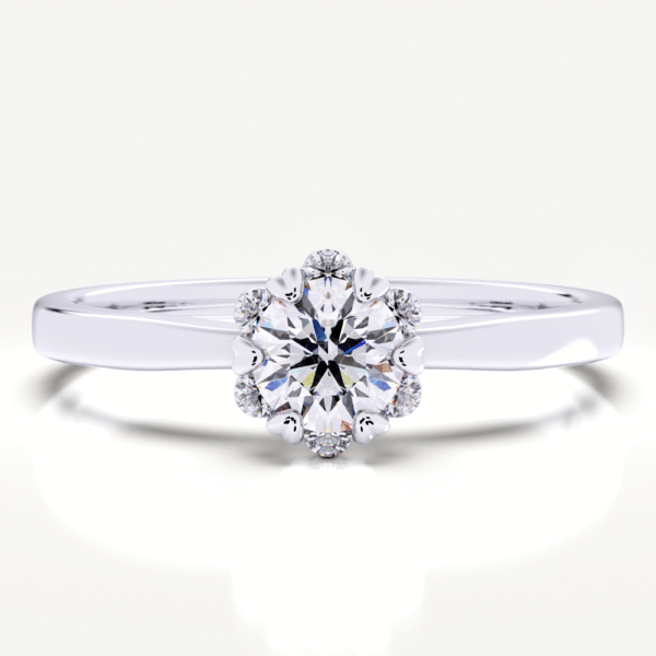 6 Prong Lab Grown Diamond 14k Round Cut - Image 3