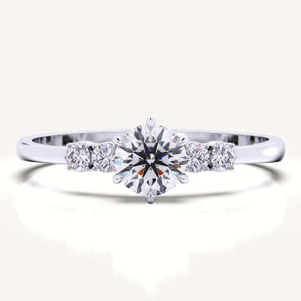 FINEROCK 2 Carat Solitaire Diamond Engagement Ring in 14K Gold - Image 3