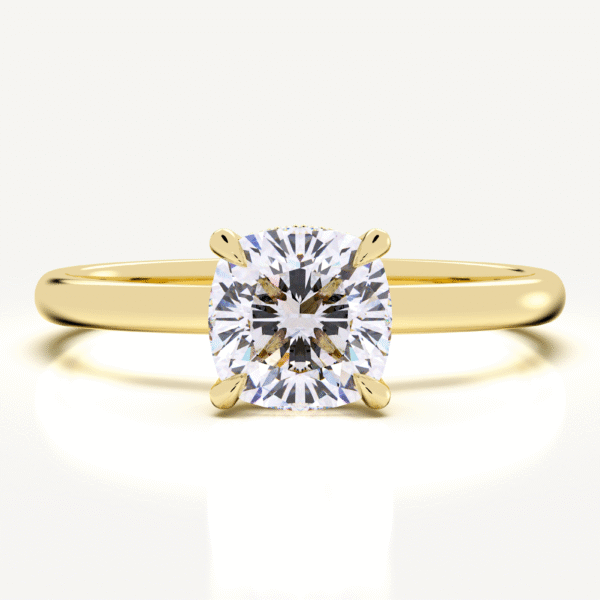 Four Prong Solitaire Diamond Engagement Rings - Image 3