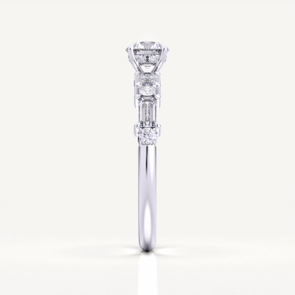 Bezel Baguette GIA IGI GRC GRA Engagement Diamond Ring - Image 2