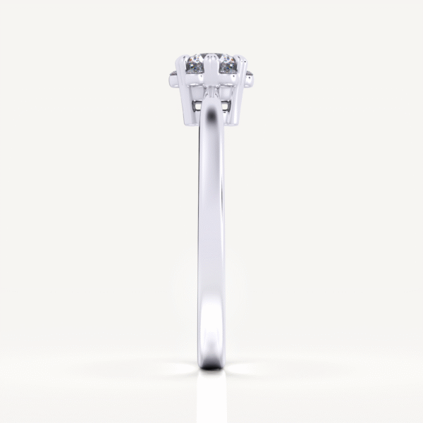 6 Prong Lab Grown Diamond 14k Round Cut - Image 2