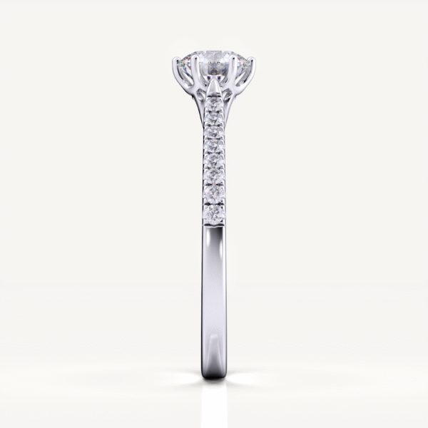 Infinite Happiness Round Cut Lab Grown Diamond White Gold 14k - Image 2