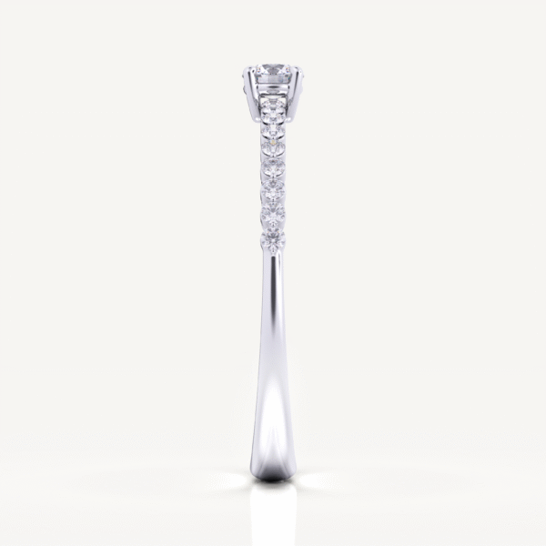 Multi Solitaire Ring Classic White Gold 14 k White Diamond 2 Ct White Diamond - Image 2