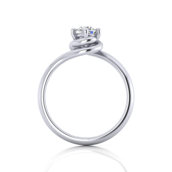 True Love Twist Lab Grown Diamond Engagement Ring - Image 2