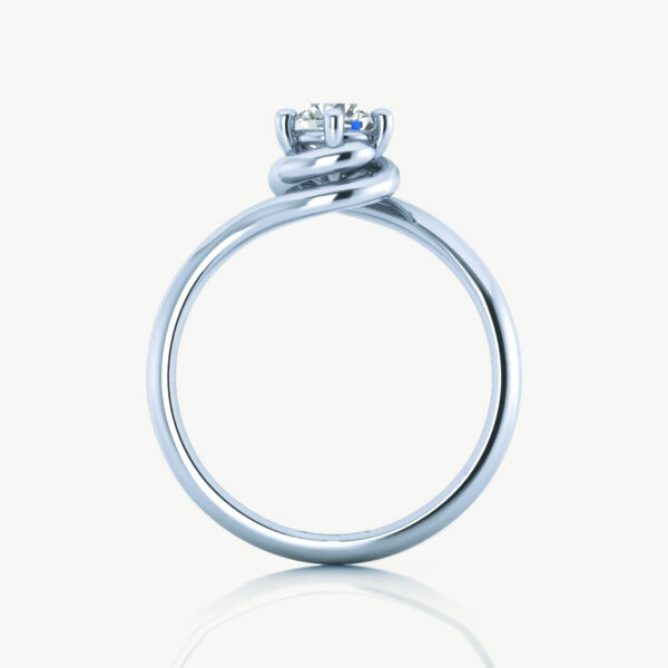 True Love Twist Lab Grown Diamond Engagement Ring - Image 4