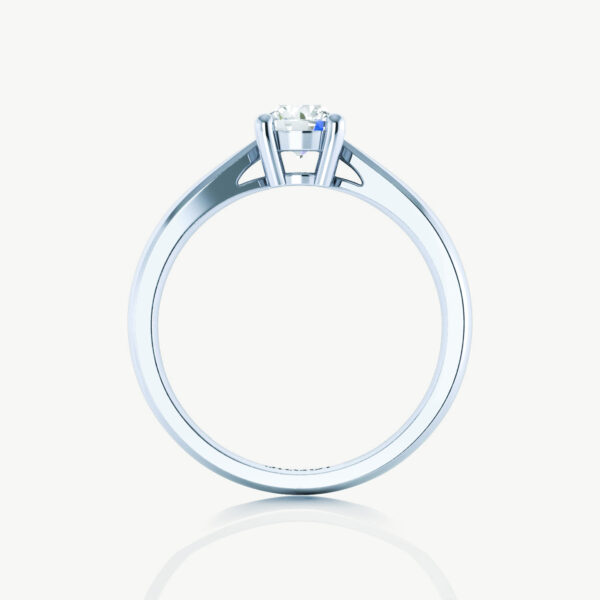 Solitaire Ring 14k White Gold Or Platinum Diamond 1 Ct - Image 4