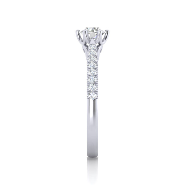 Infinite Happiness Round Cut Lab Grown Diamond White Gold 14k - Image 4