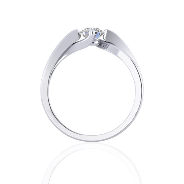 Anima Mea Moissanite Diamond Twist Ring - Image 2