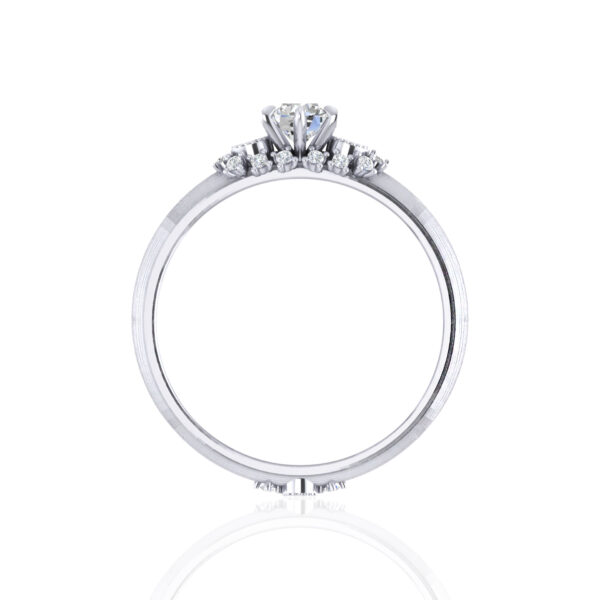 Cande Round Cut Lab Grown Diamond Engagement Rings - Image 2