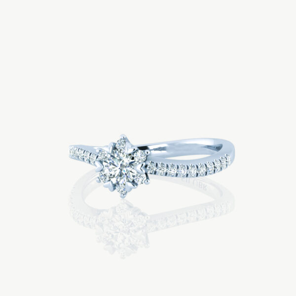 The Honorary Lab Grown Curve Diamond Ring,options In Different Carat - Image 3