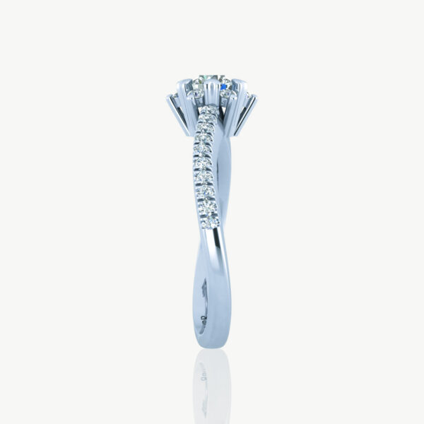 The Honorary Lab Grown Curve Diamond Ring,options In Different Carat - Image 2