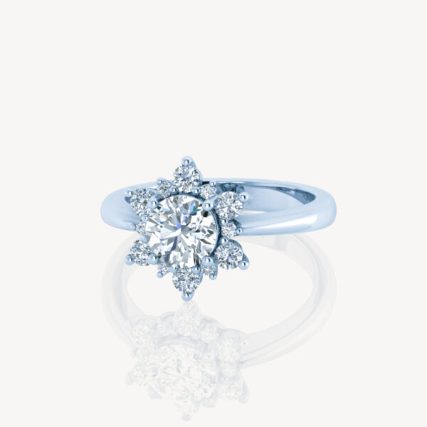 North Star Inspired Lab Grown Diamond Engagement Ring - Image 2