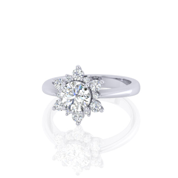 North Star Inspired Lab Grown Diamond Engagement Ring - Image 3