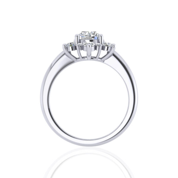 North Star Inspired Lab Grown Diamond Engagement Ring - Image 2