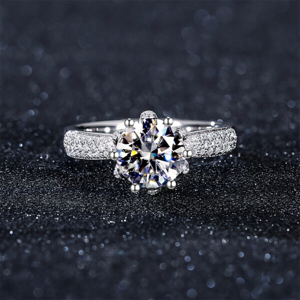 2.5ct Handmade Prong Set 14K Women's Engagement Ring Size - Image 2