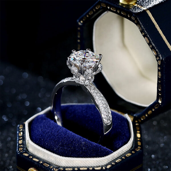 2.5ct Handmade Prong Set 14K Women's Engagement Ring Size - Image 4