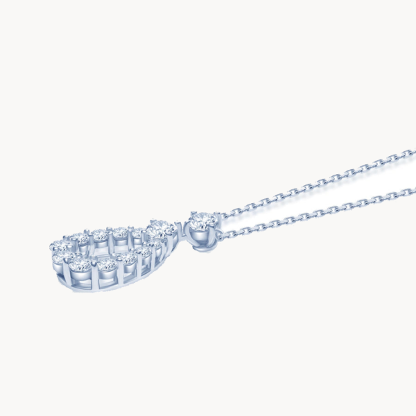 Loop Moissanite Diamond Pendant 14k - Image 3