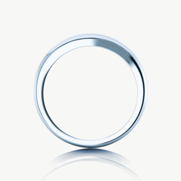 Heartbeat Ring Moissanite Stone White Gold Rings - Image 4