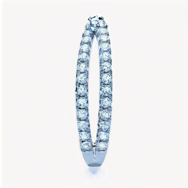 Simple Crisscross Lab Grown Diamond Wedding Ring - Image 2