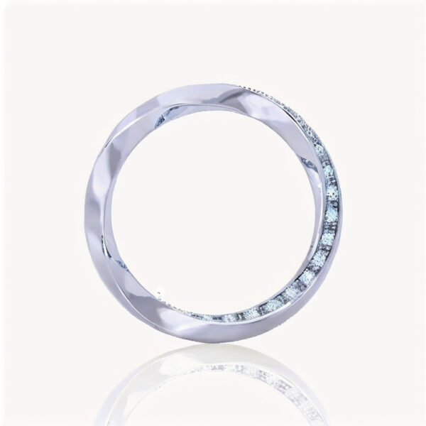 Sweet Diamonds Double Ring in 14k White Gold - Image 2