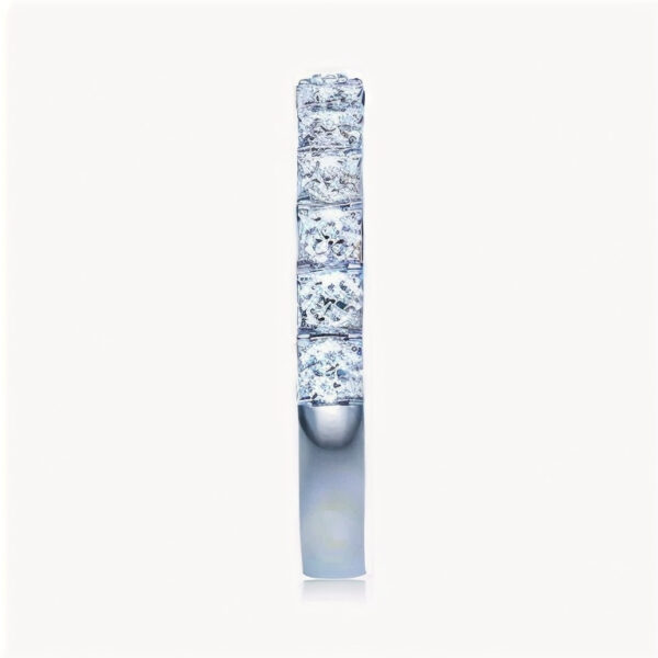 Princess cut 3/4 Lab Grown Diamond Wedding rings - Image 2