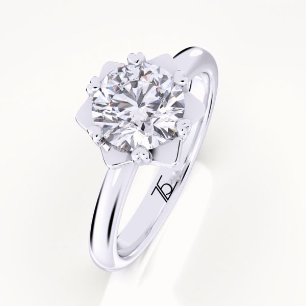Six Claw Crystal Ring Women Light Luxury Engagement Wedding Jewelry