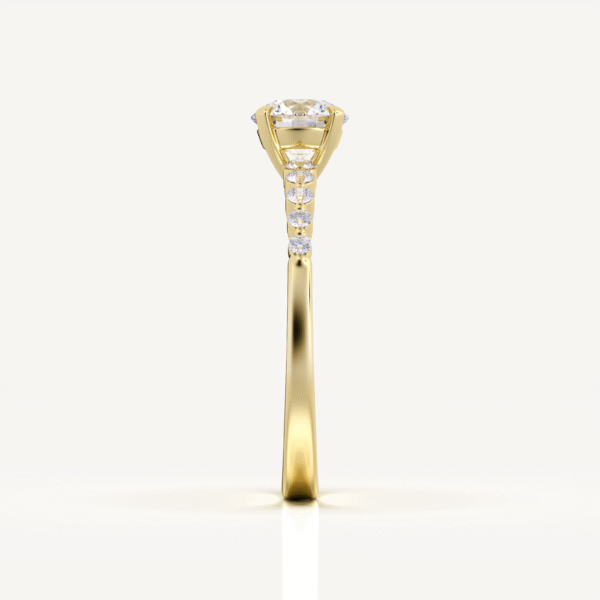 Martin Flyer Diamond Engagement Setting in 14k White Gold - Image 2