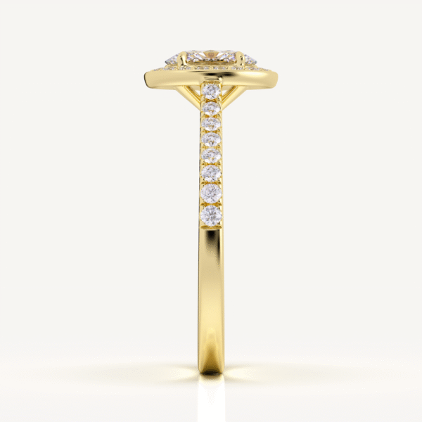 Sparkle Lab Grown Diamond With Halo Style Engagement Ring - Image 2