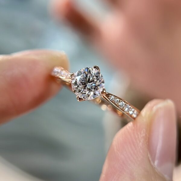 Infinity Inspired Moissanite Engagement Rings - Image 5